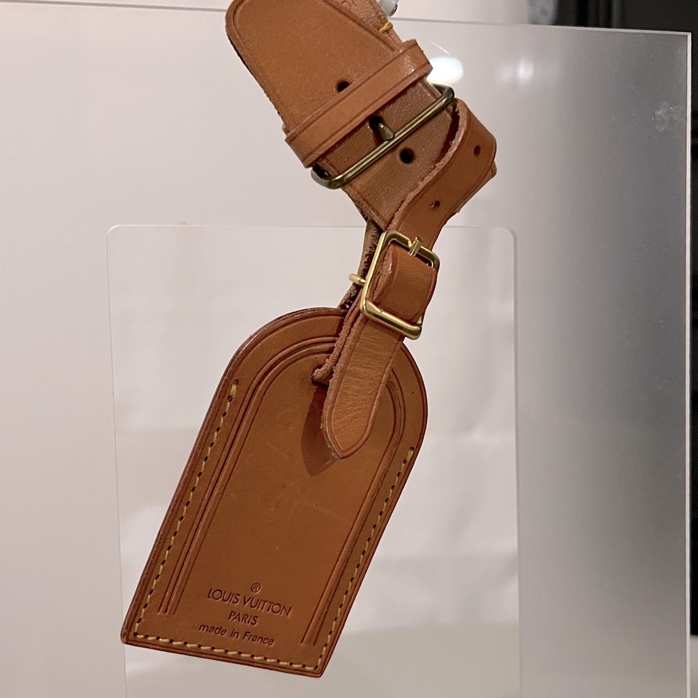 Authentic Louis Vuitton luggage tag